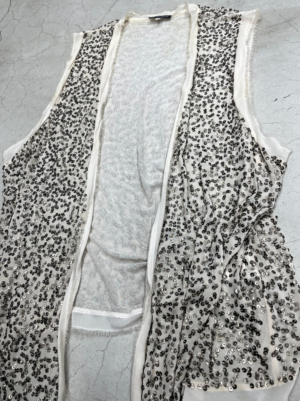 ANN DEMEULEMEESTER SS10 RUNWAY SILK VEST (S)