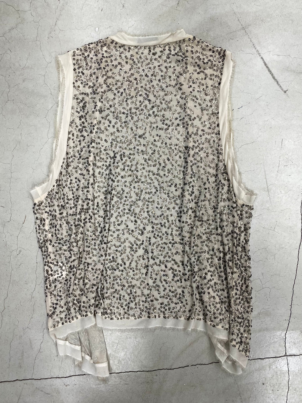 ANN DEMEULEMEESTER SS10 RUNWAY SILK VEST (S)