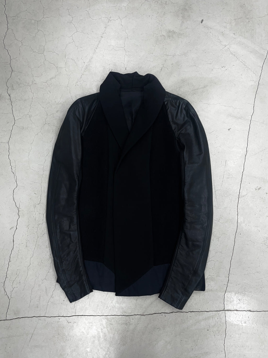 Rick Owens AW12 Cow leather sleeve jacket