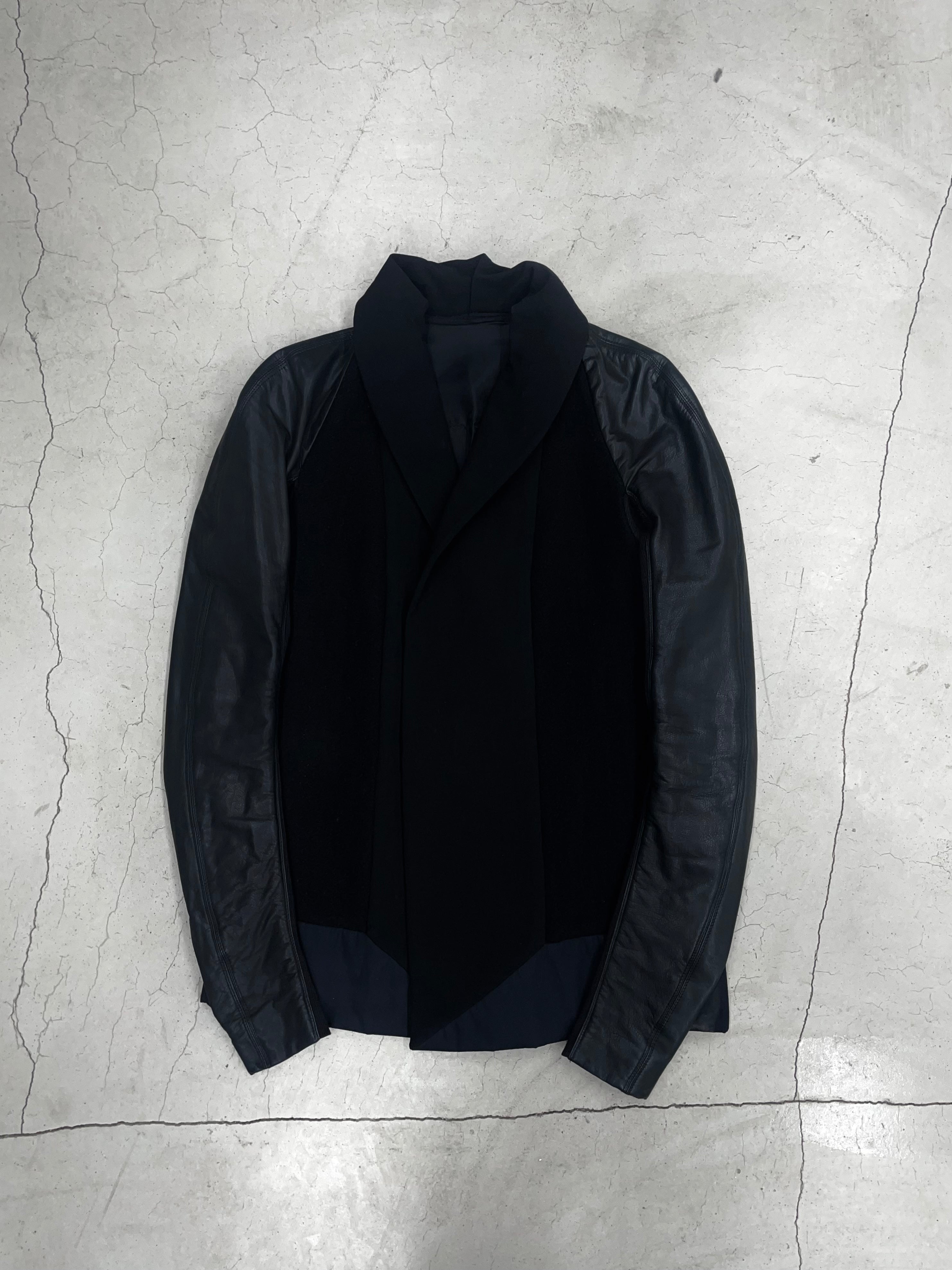 Rick Owens AW12 Cow leather sleeve jacket
