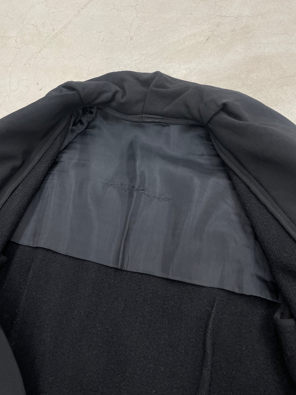 Rick Owens AW12 Cow leather sleeve jacket