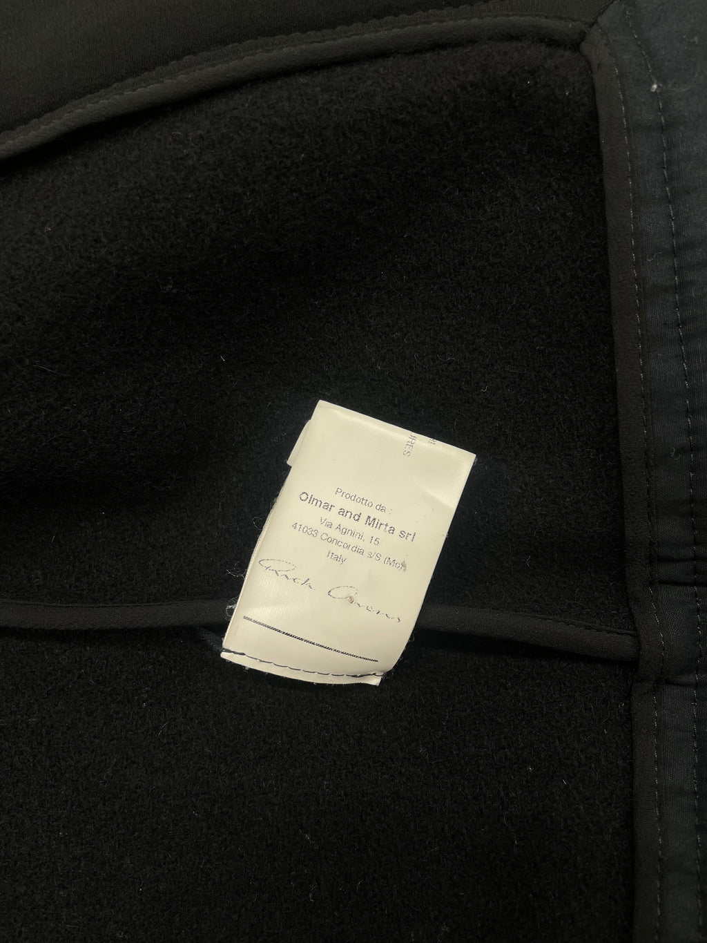 Rick Owens AW12 Cow leather sleeve jacket