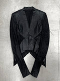Rick Owens Leather Mix Jacket (40)