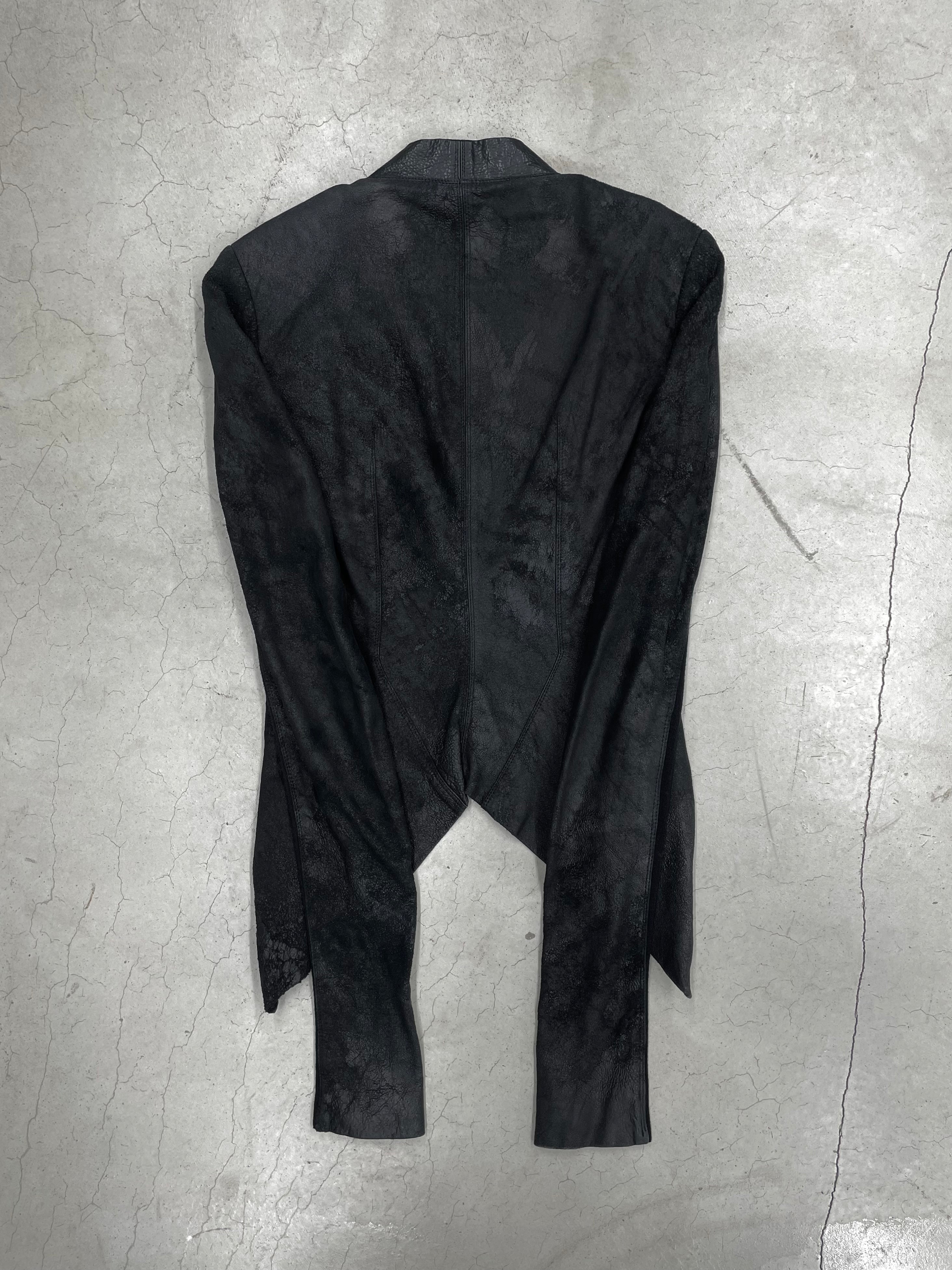 Rick Owens Leather Mix Jacket (40)