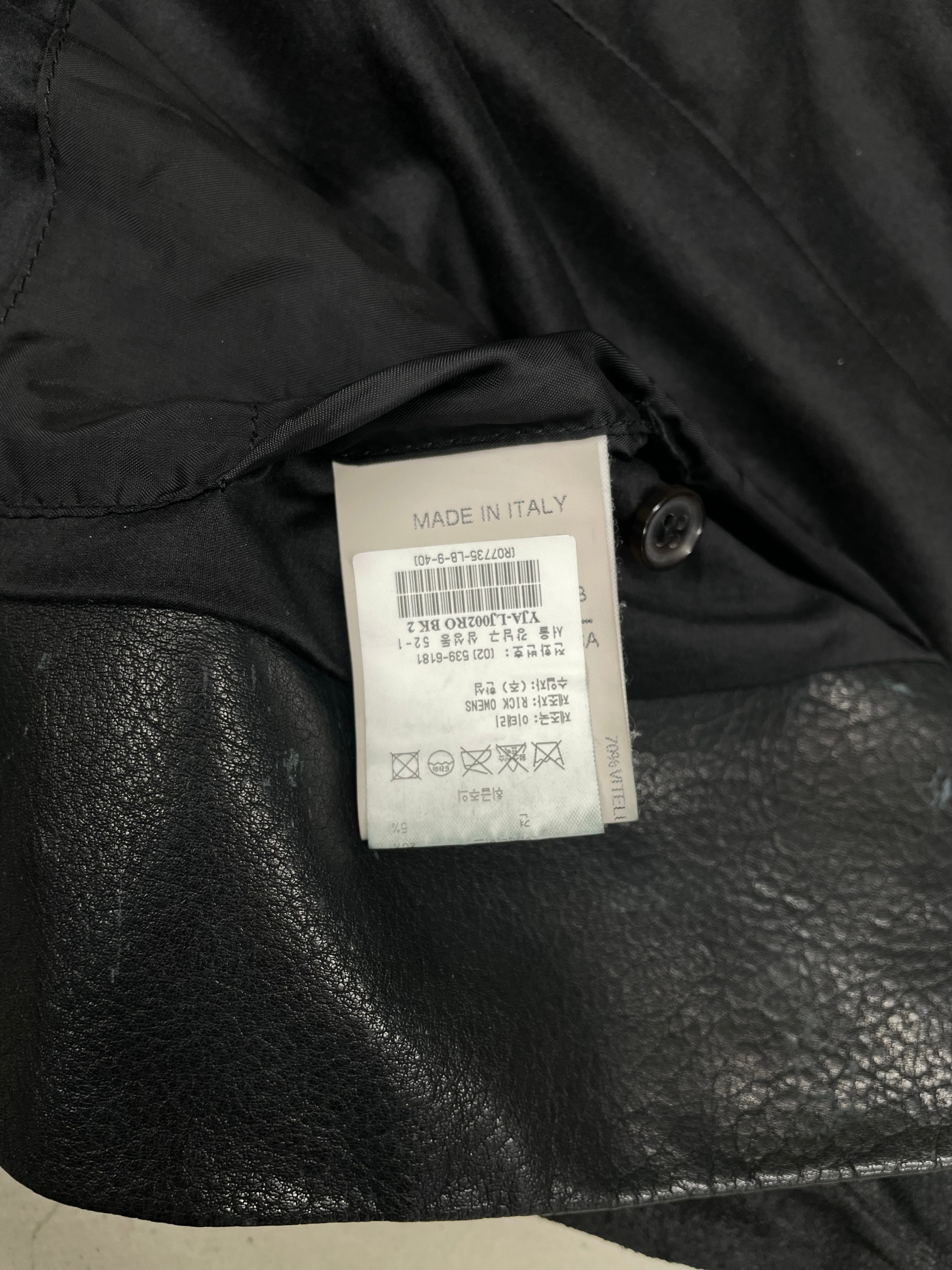 Rick Owens Leather Mix Jacket (40)