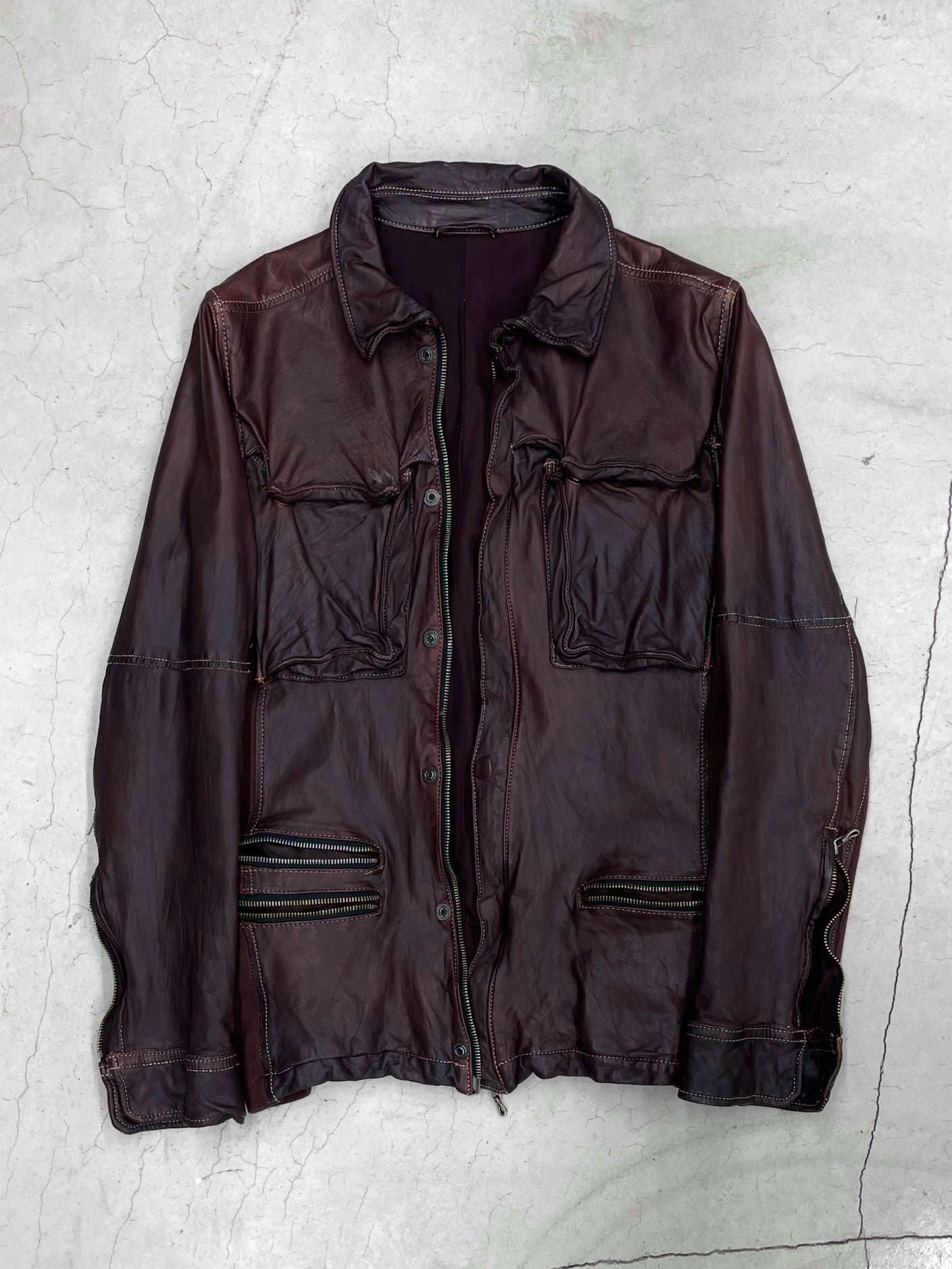 00's Kyoji Maruyama Leather Jacket – WEMETAL ARCHIVE